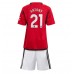 Billige Manchester United Antony #21 Børnetøj Hjemmebanetrøje til baby 2023-24 Kortærmet (+ korte bukser)